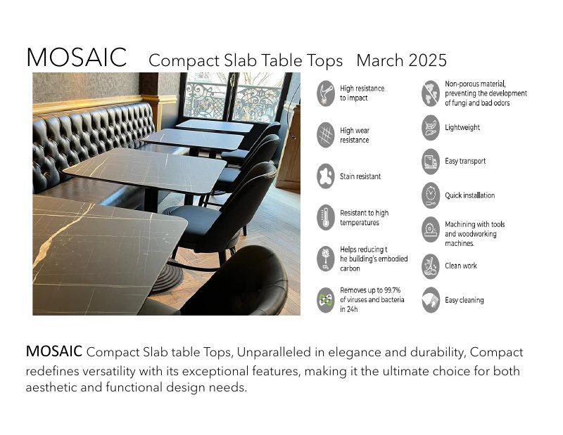 MOSAIC — Compact Slab Tops — cover
